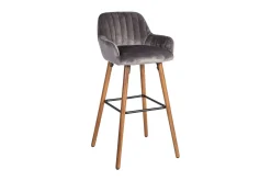 Barmøbler|Barstoler-Ariel Barstol Tre/Natur,Grey