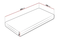 Madrasser-Arigna Fjærmadrass 100x200 cm Hvit