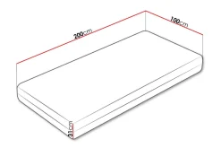 Madrasser-Arigna Fjærmadrass 100x200 cm Hvit