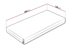 Madrasser-Arigna Fjærmadrass 120x200 cm Hvit
