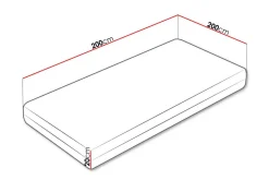 Arigna Fjærmadrass 200x200 cm