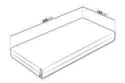 Arigna Fjærmadrass 120x200 cm
