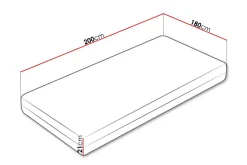 Arigna Fjærmadrass 200x200 cm