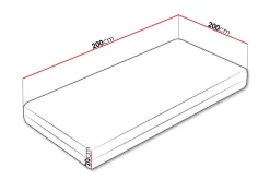 Arigna Fjærmadrass 100x200 cm