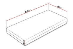 Madrasser-Arigna Skummadrass 100x200 cm Hvit