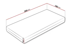 Madrasser-Arigna Skummadrass 100x200 cm Hvit