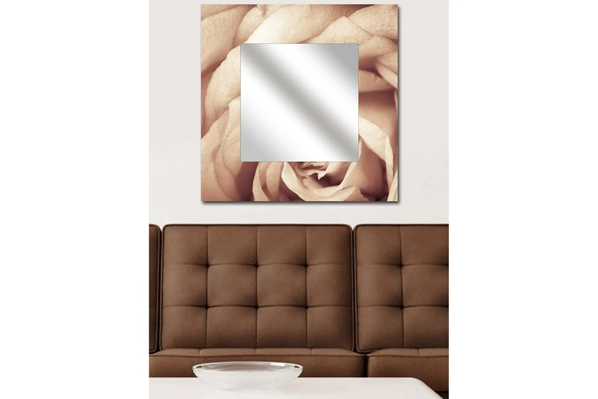 Armavir Dekorasjonsspeil 50x50 cm Blomster