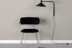 Venture Home Karmstoler|Spisestoler & Kjøkkenstoler-Arrow Lenestol Messing,Svart