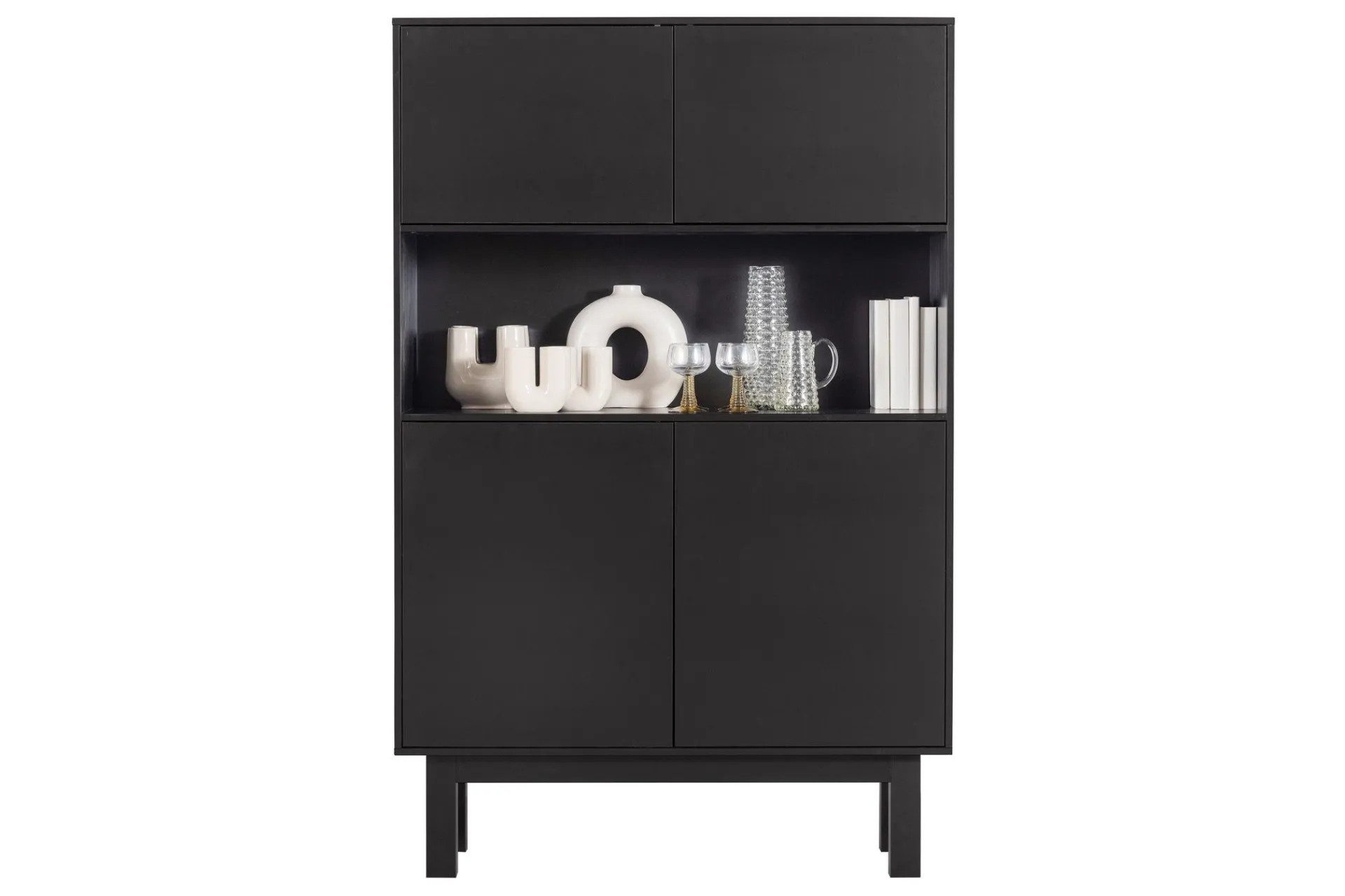 Oppbevaringsskap|Skap-Arteksio Highboard 40x100 cm Svart