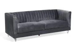 Velour Sofa & Fløyel Sofa-Arvika Sofa 2-4 Seter Grey