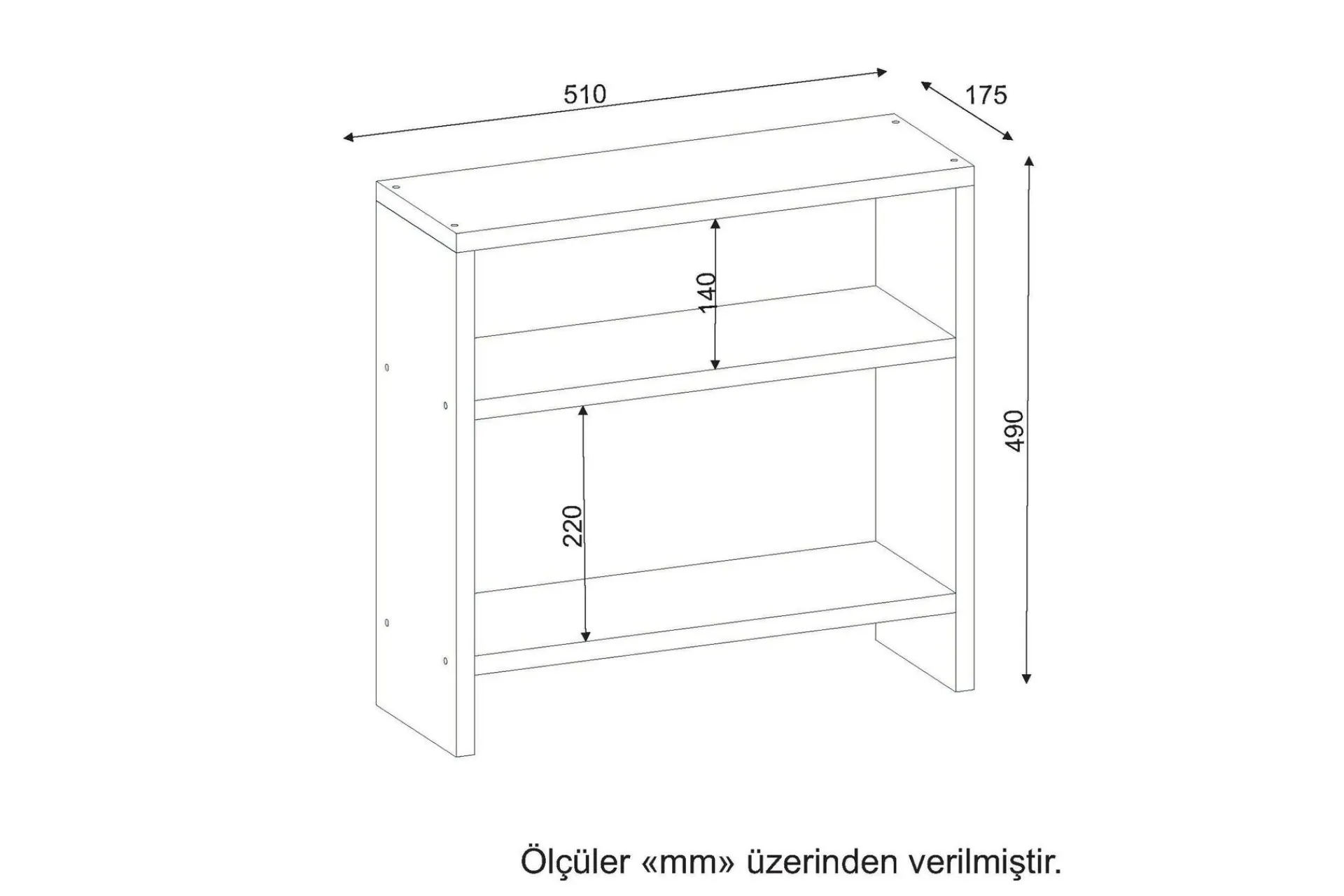 Avlastningsbord-Asillane Sidebord Klassisk Hvit