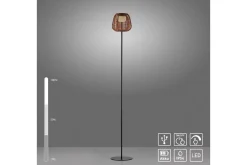 Utelampe|Balkong Belysning-Askia Just Light Gulvlampe Svart