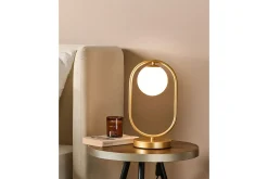 Nattbordslampe|Bordlampe-Aspronisi Bordlampe 35 cm G9 Gull