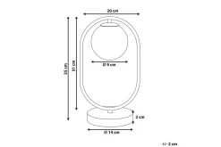 Nattbordslampe|Bordlampe-Aspronisi Bordlampe 35 cm G9 Gull