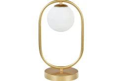 Nattbordslampe|Bordlampe-Aspronisi Bordlampe 35 cm G9 Gull