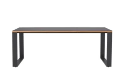 deNoord Loungebord & Sofabord Utendørs-Aspvik Spisebord 100x200 cm Svart
