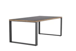 deNoord Loungebord & Sofabord Utendørs-Aspvik Spisebord 100x200 cm Svart