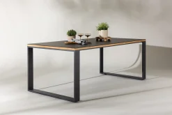 deNoord Loungebord & Sofabord Utendørs-Aspvik Spisebord 100x200 cm Svart