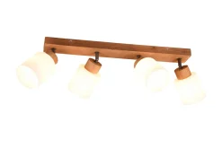 Trio Lighting Spotlights & Downlights-Assam Spotlight 4-os E14 Tre/Hvit