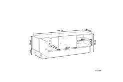 Tv-Benk & Mediabenk-Assaria TV-benk 150x40 cm Svart