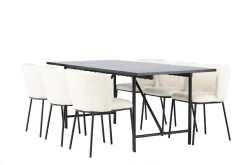 Venture Home Astrid Matgruppe 200 cm Rektangulær med 6 Edina Stoler
