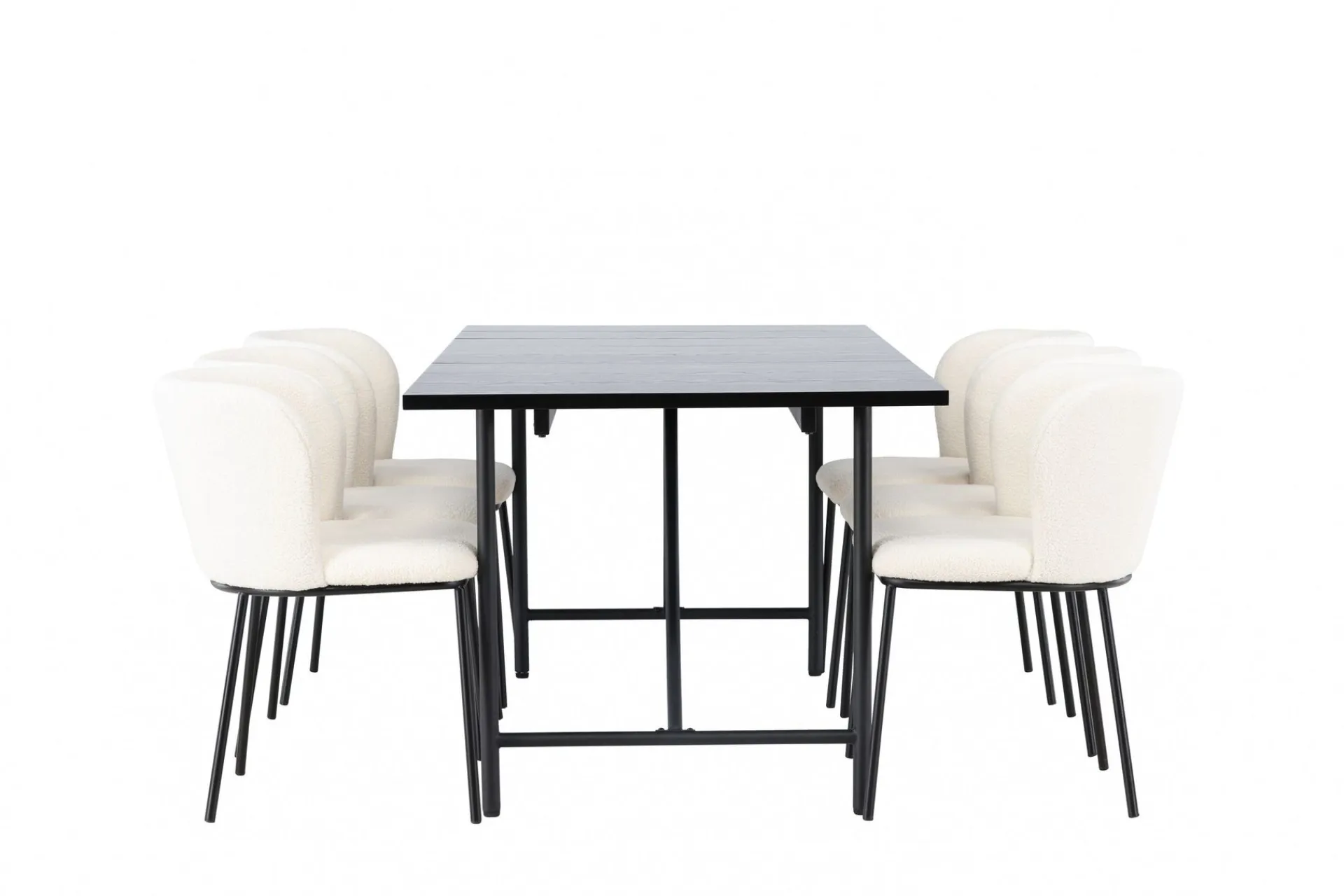 Venture Home Astrid Matgruppe 200 cm Rektangulær med 6 Edina Stoler