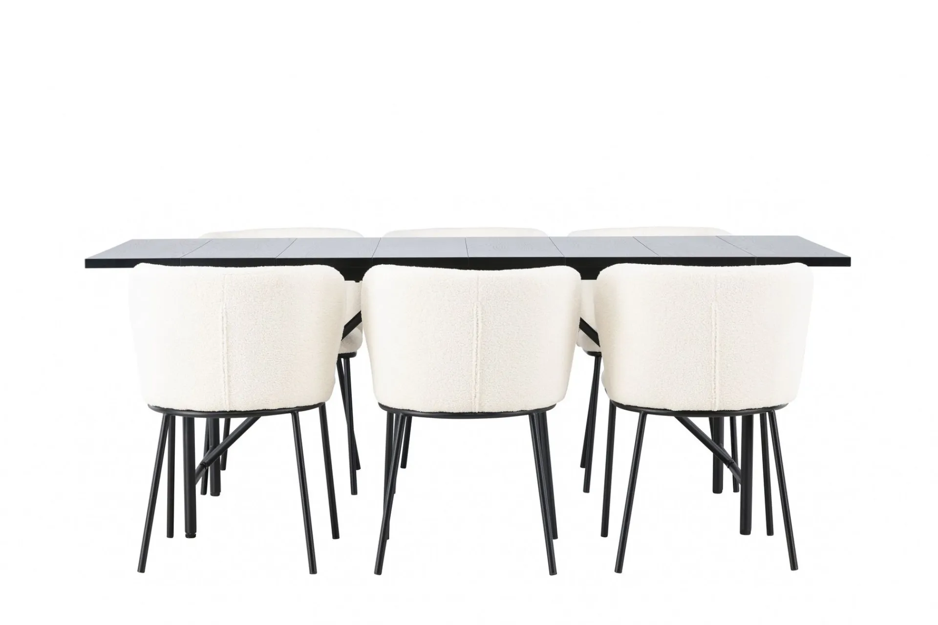 Venture Home Astrid Matgruppe 200 cm Rektangulær med 6 Edina Stoler