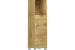 Loft24 Baderom|Baderomsskap-Atlas Høyskap til Bad 129x38x36 cm Natur