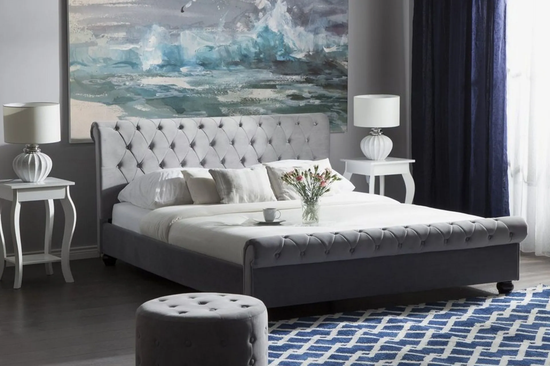 Bedly Sengeramme & Sengestamme-Avallon Dobbeltseng 180 | 200 cm Grey