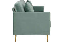 2 Seter Sofa-Avksenti Sofa Grønn
