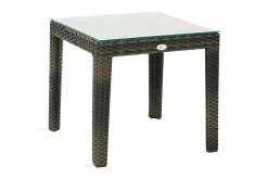 Loungebord & Sofabord Utendørs|Balkongmøbler-Avlastningsbord WICKER 50x50xH45cm aluminium Grey