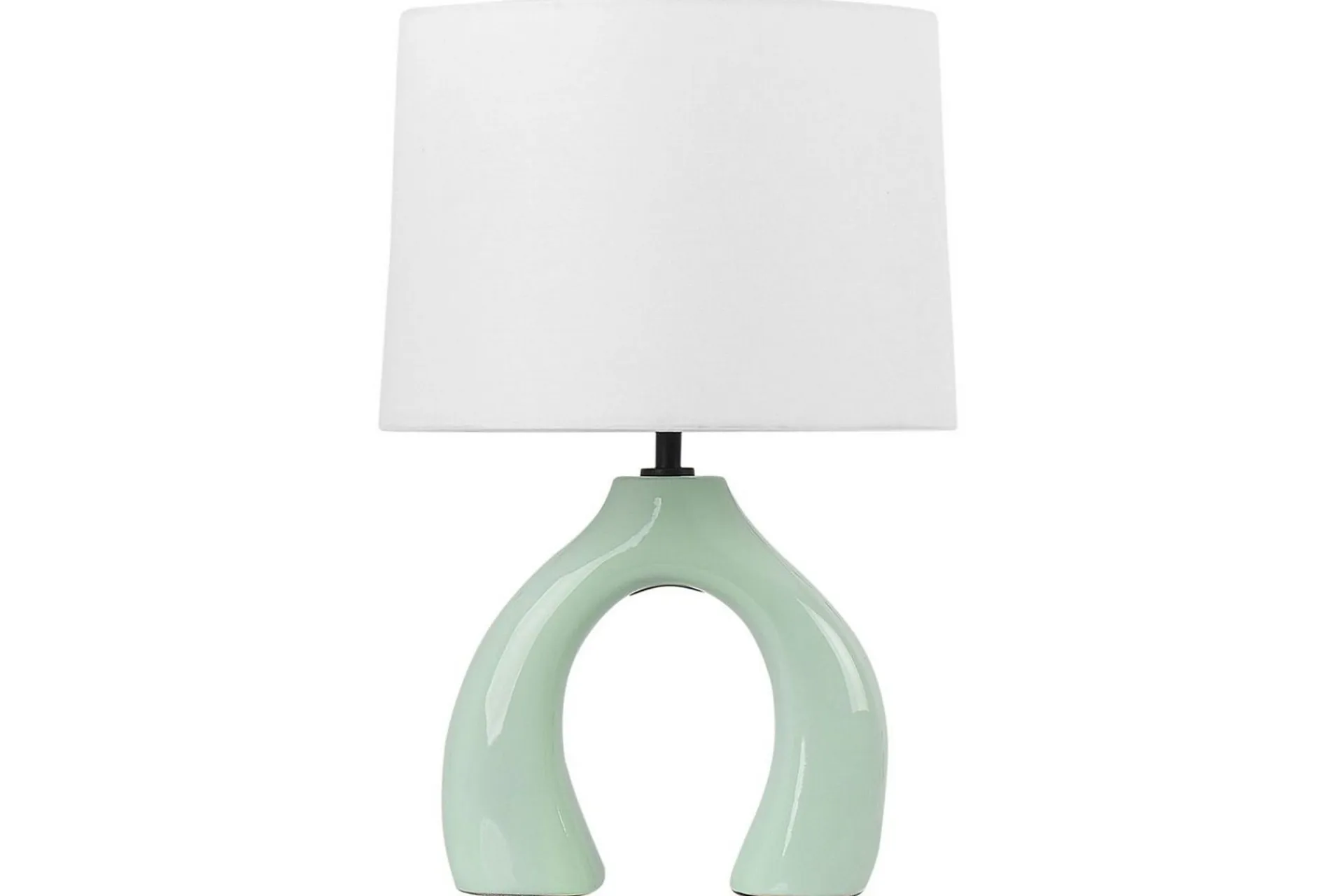 Nattbordslampe|Bordlampe-Avsaki Bordlampe 43 cm E27 Lysegrønn,Hvit