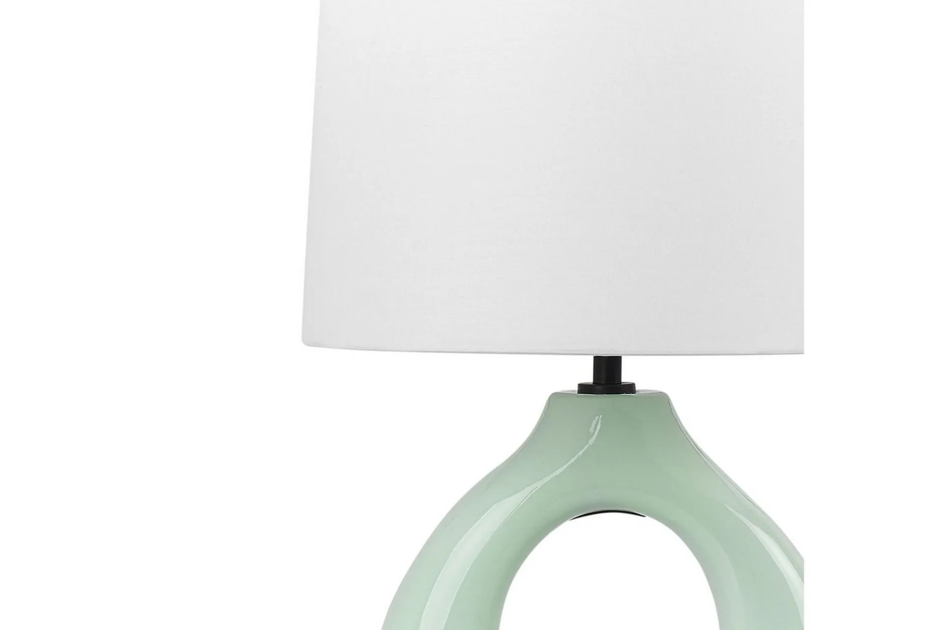 Nattbordslampe|Bordlampe-Avsaki Bordlampe 43 cm E27 Lysegrønn,Hvit