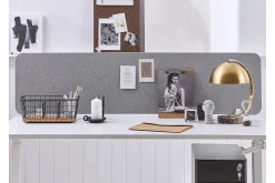 Avskjerming Skrivebord-Avskjerming til Skrivebord 160x40 cm grå WALLY Grey