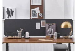 Avskjerming til Skrivebord 180x40 cm grå WALLY