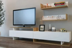 Tv-Møbelsett-Ayaze TV-benk Hvit