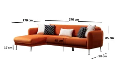 Azeriah Sovesofa med Divan Venstre