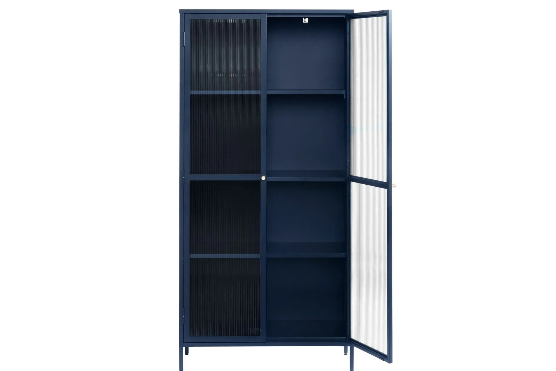 Vitrineskap|Skap-Azza Vitrineskap 90x190 cm Blå