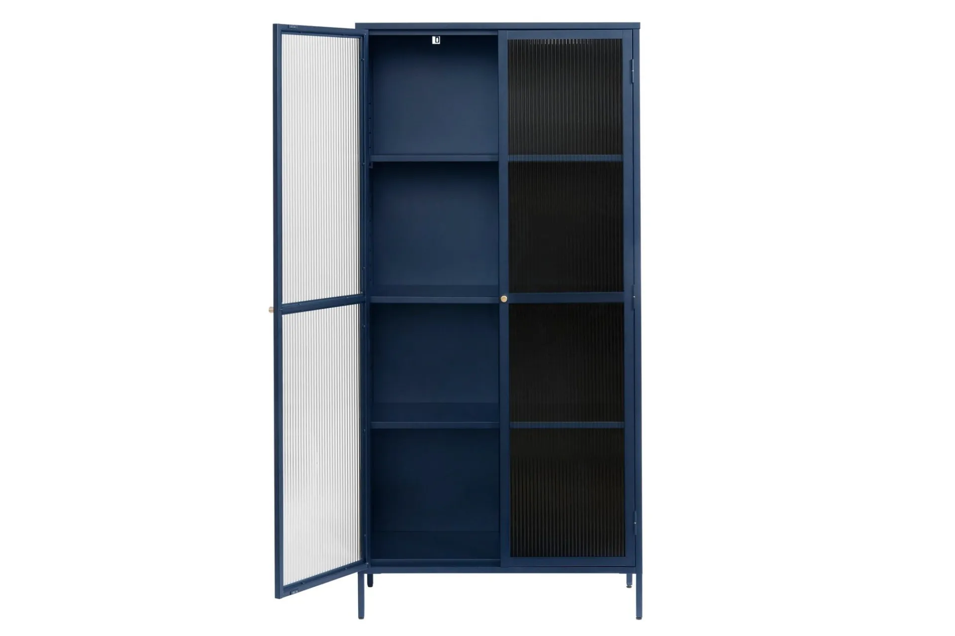 Vitrineskap|Skap-Azza Vitrineskap 90x190 cm Blå