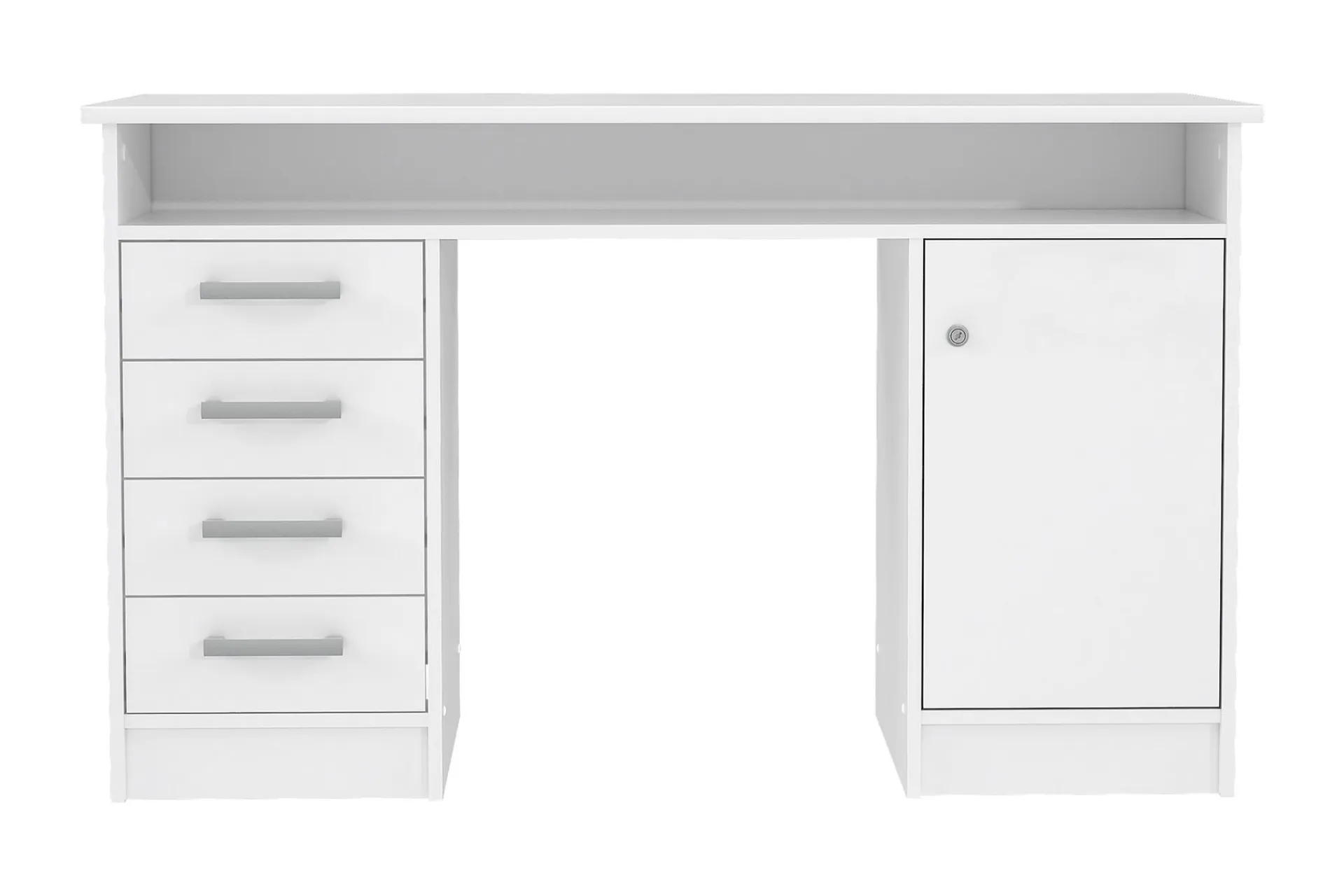 Kontorbord-Baacwood Skrivebord 126 cm Hvit