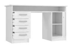 Kontorbord-Baacwood Skrivebord 126 cm Hvit