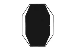 Veggspeil|Gangspeil-Bagron Speil 80x60 cm Grey