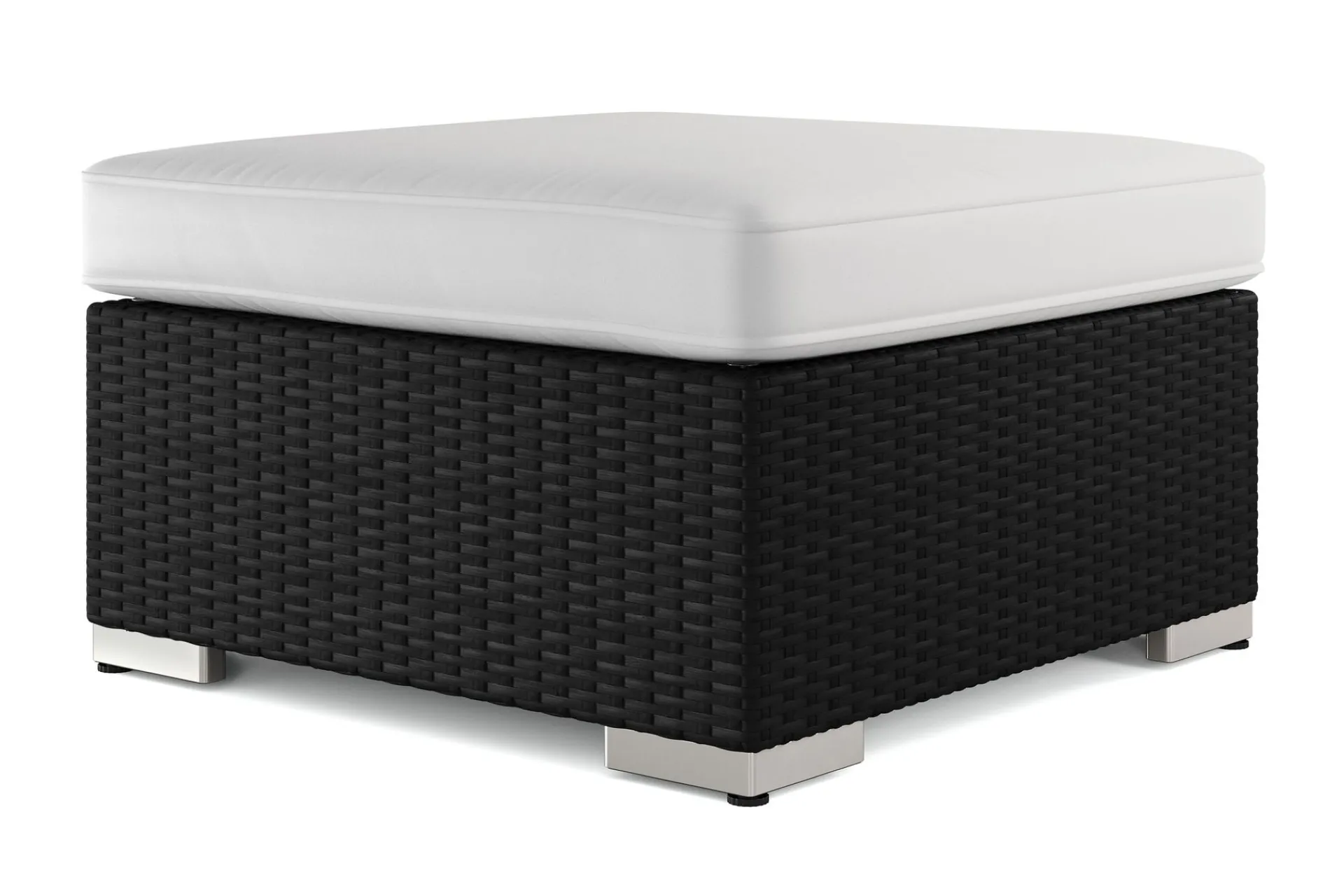 Comfort Garden Loungebord & Sofabord Utendørs|Balkongmøbler-Bahamas Divanmodul – Loungebord Utendørs 75x75 cm til Sofaer Svart