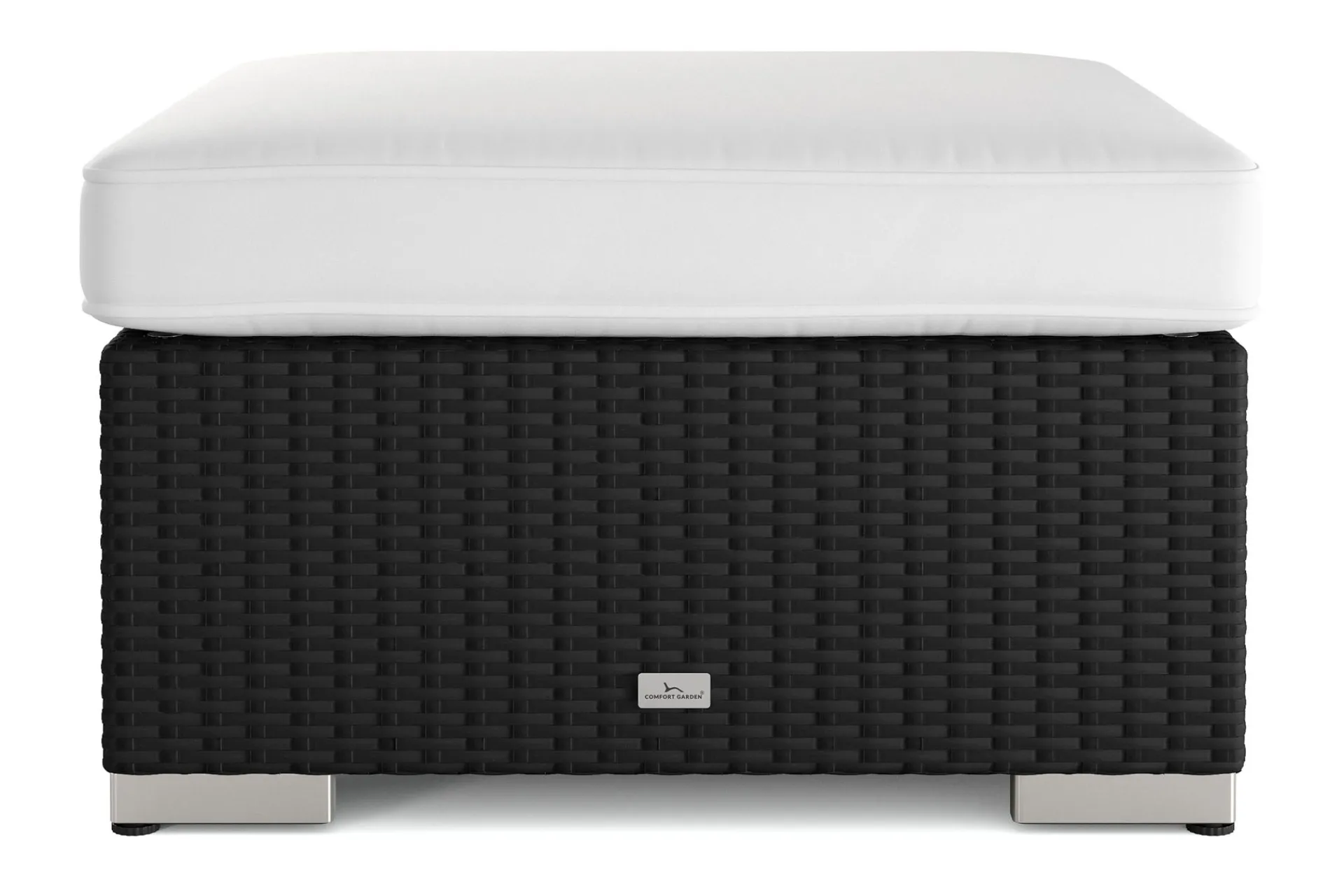 Comfort Garden Loungebord & Sofabord Utendørs|Balkongmøbler-Bahamas Divanmodul – Loungebord Utendørs 75x75 cm til Sofaer Svart