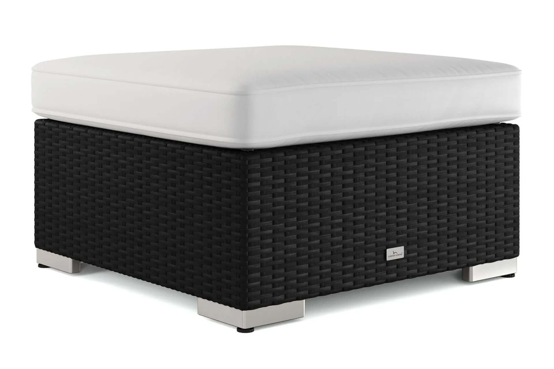 Comfort Garden Loungebord & Sofabord Utendørs|Balkongmøbler-Bahamas Divanmodul – Loungebord Utendørs 75x75 cm til Sofaer Svart