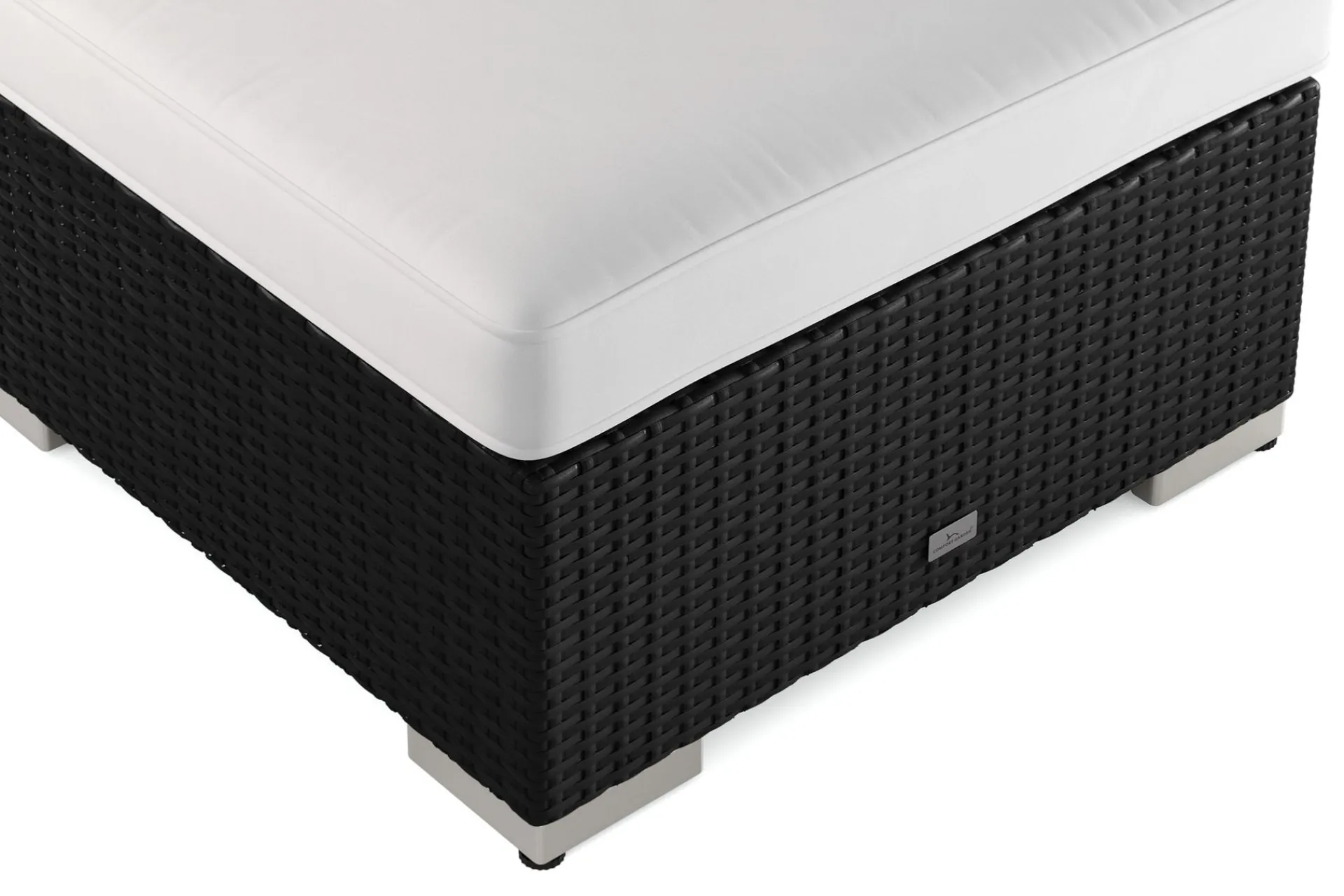 Comfort Garden Loungebord & Sofabord Utendørs|Balkongmøbler-Bahamas Divanmodul – Loungebord Utendørs 75x75 cm til Sofaer Svart