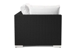 Comfort Garden Moduler|Moduler-Bahamas Høyremodul Utendørs 140 cm i Kunstrotting Svart