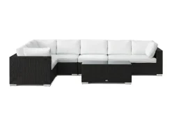 Comfort Garden Veranda & Terrasse|Loungemøbler Salg-Bahamas L-formet utesofa høyre, 7-seters med bord