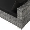 Comfort Garden Bahamas L-formet utesofa venstre, 7-seters med bord og hylle