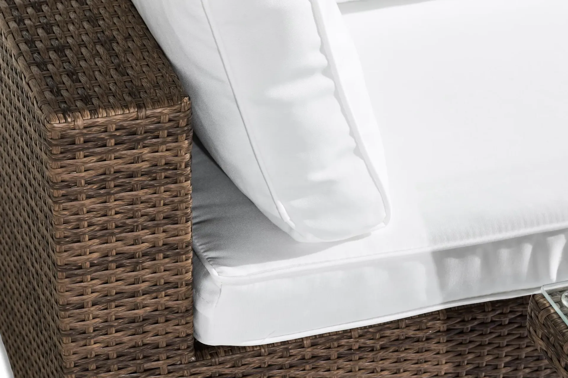 Comfort Garden Balkongmøbler|Balkongsofaer-Bahamas Loungegruppe 2-seter Brun,Hvit